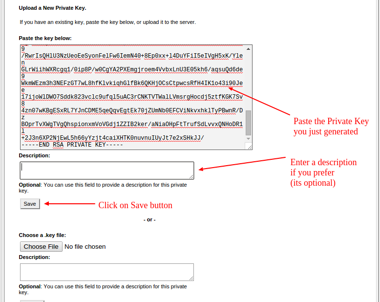 enterthecreatedprivatekey